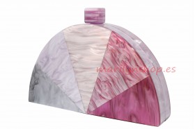 Clutch Lila, estilo nácar