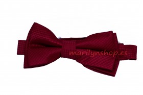 Pajarita rojo oscuro