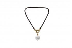 Gargantilla Bohemia, chapada oro 24k