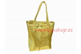 Bolso shopper de piel